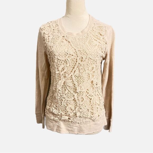 J. Crew Tops - J.Crew M embroidered sweatshirt